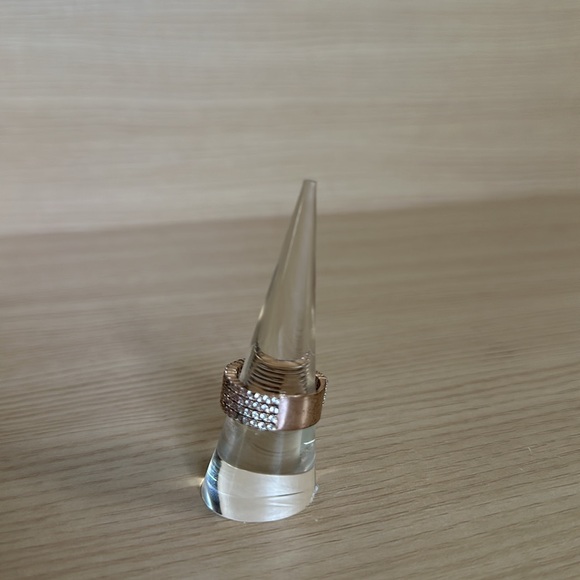 Express Rose Gold Rhinestone Ring 8 - Picture 2 of 9
